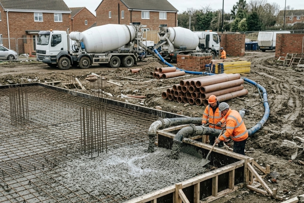 Volumetric Readymix Concrete Delivery Bedford MK40